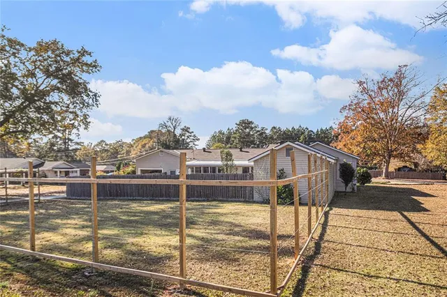 a view of a lake with a nearby beach