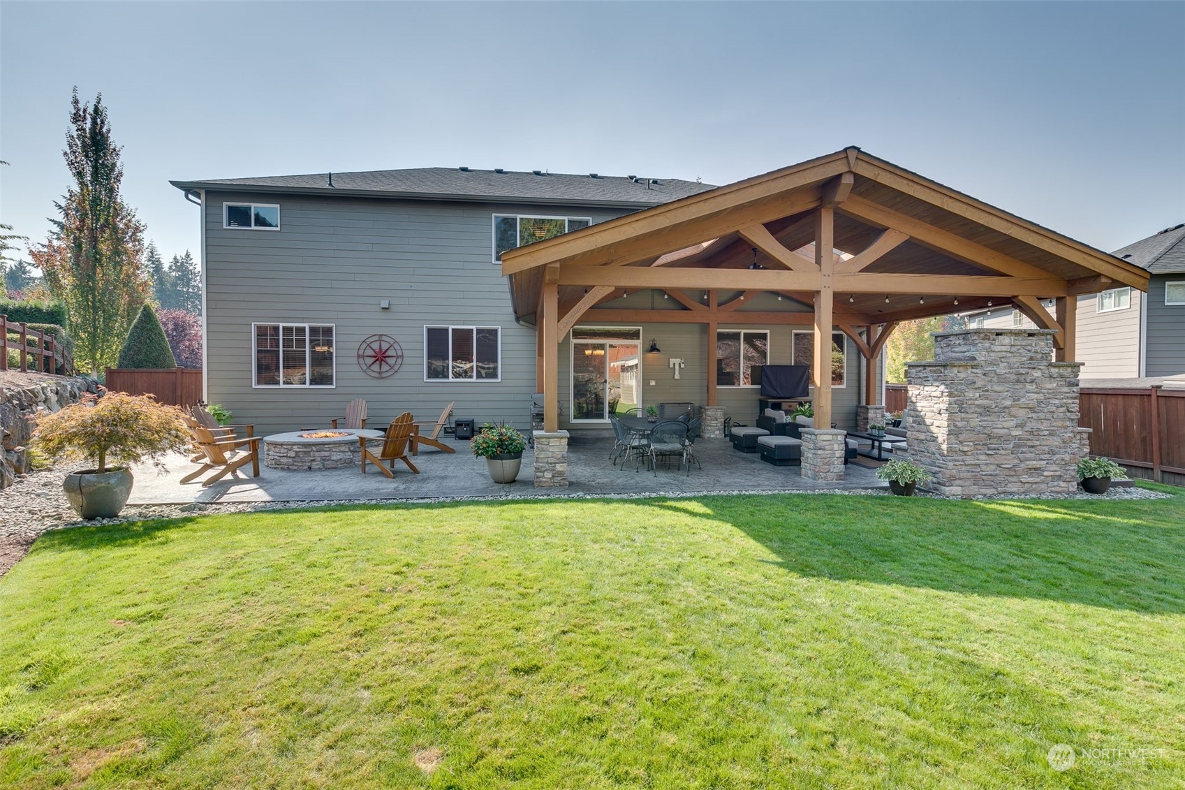 3119 223rd Street Southeast Bothell, WA 98021 - Photo 25 of 40 a view of a house with swimming pool and a yard