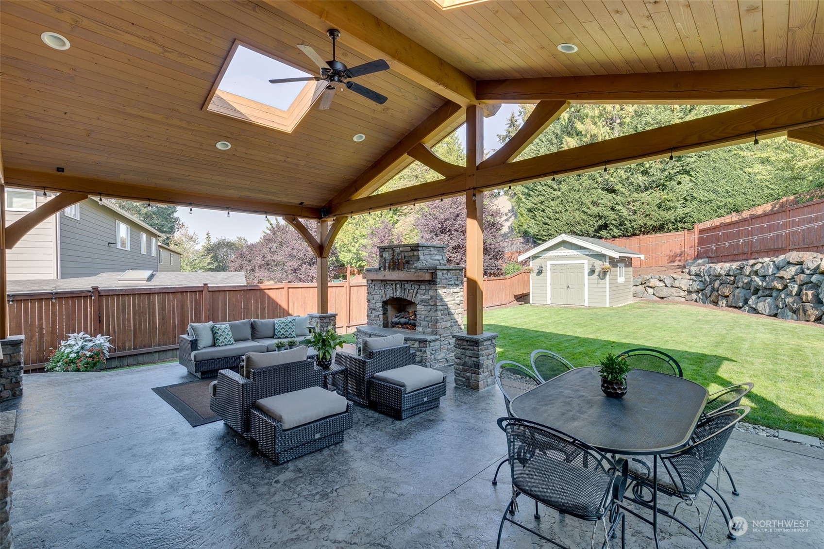 3119 223rd Street Southeast Bothell, WA 98021 - Photo 29 of 40 a view of a patio in backyard