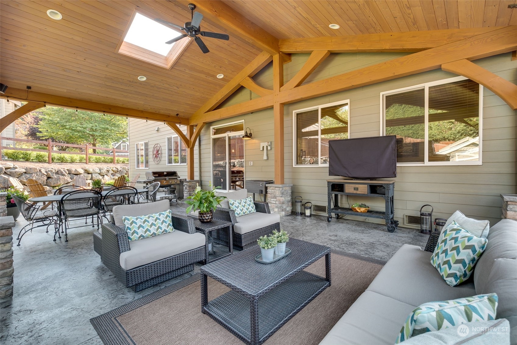 3119 223rd Street Southeast Bothell, WA 98021 - Photo 30 of 40 a living room with furniture and a large window