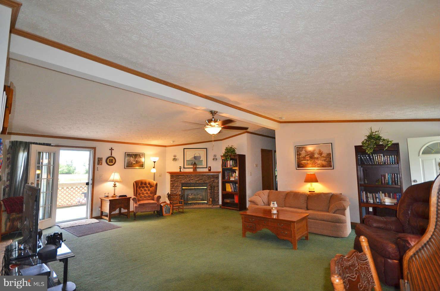 Living Room with gas fireplace