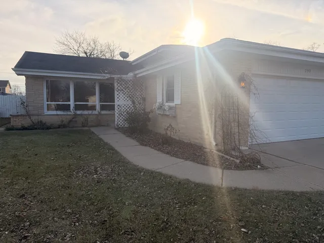 a backyard of a house