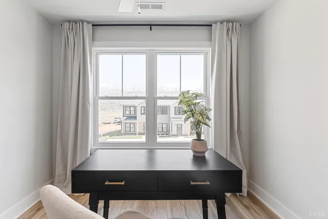 a view of a window in a room