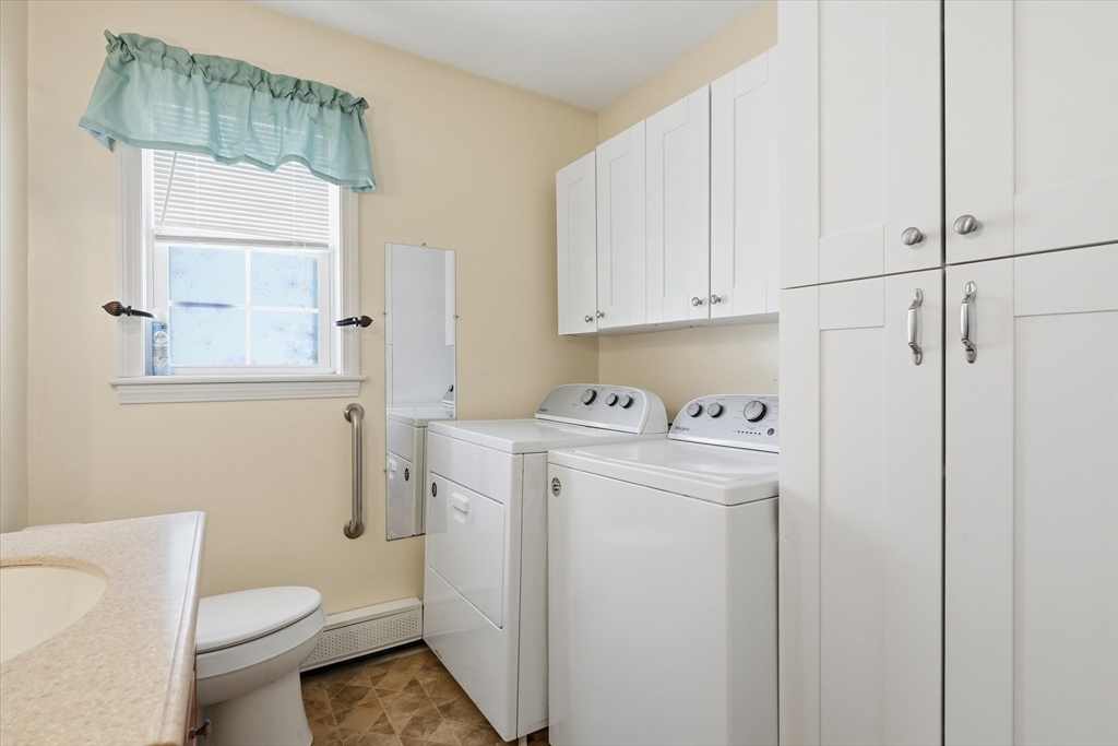52 Church Street Gardner, MA 01440 - Photo 25 of 36 a view of bathroom with a toilet sink and a mirror