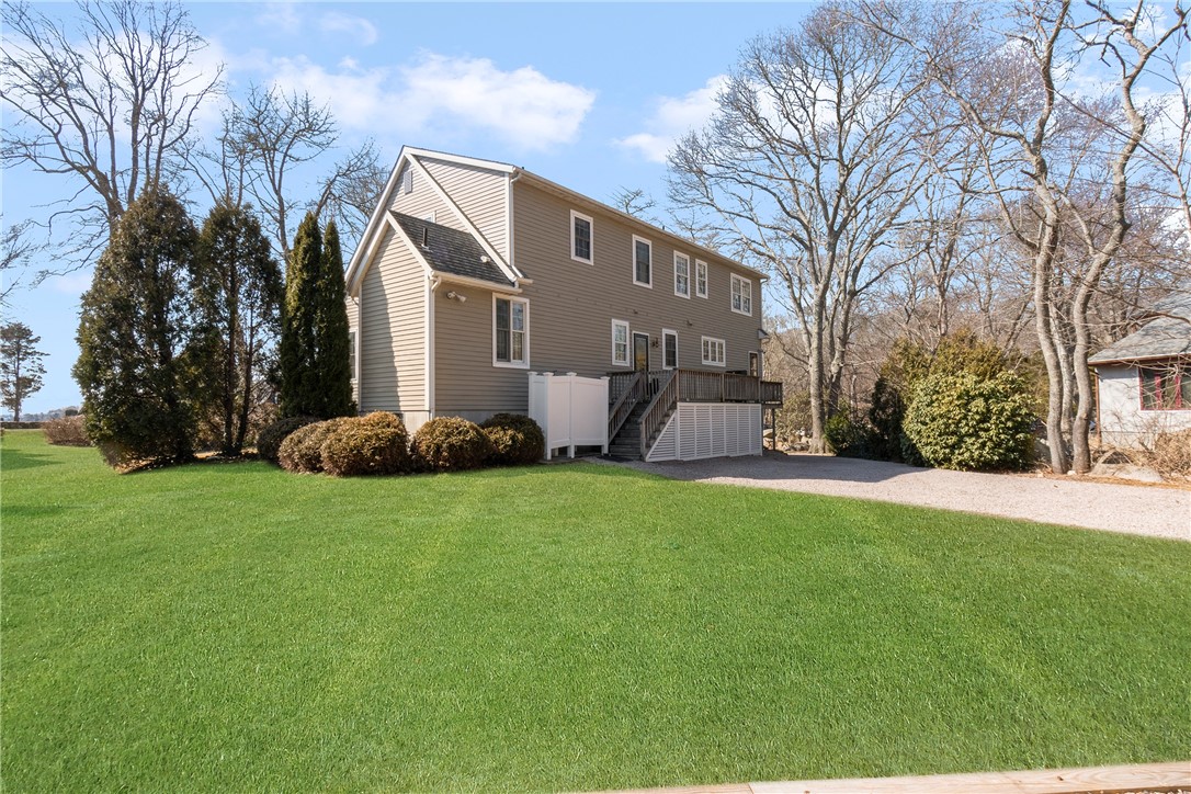 88 Donizetti Road Westerly, RI 02891 - Photo 28 of 33 Back of house, outdoor shower, deck with grill area