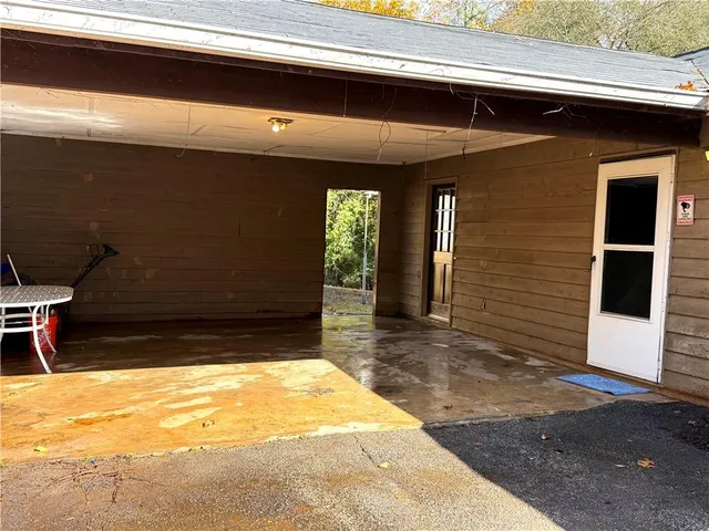 a view of an ocean with a swimming pool