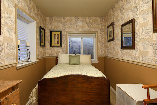 1050 Spring Road Shelter Cove, CA 95589 - Photo 40 of 42 a large bed sitting in a bathroom next to a window