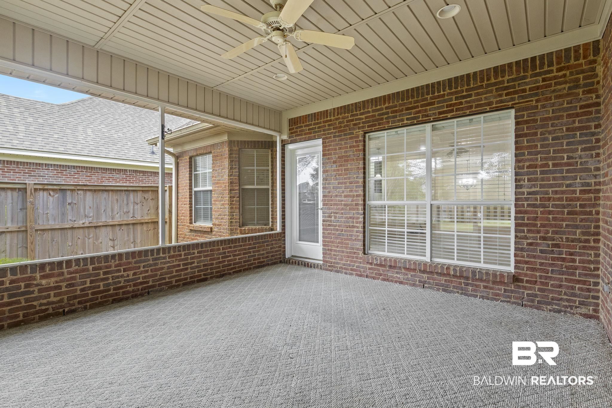 166 Club Drive Fairhope, AL 36532 - Photo 36 of 41 Unfurnished sunroom featuring ceiling fan