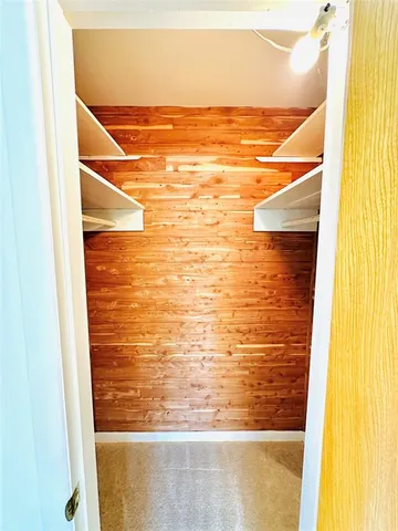 a view of a couch in a room