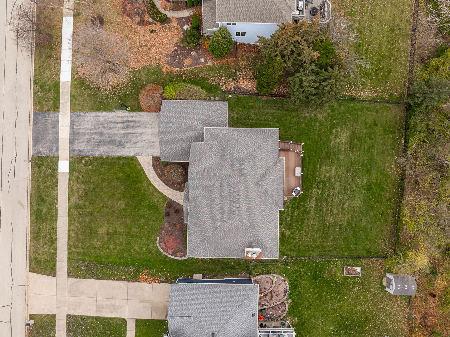 459 59th Street Lisle, IL 60532 - Photo 53 of 57 an aerial view of a house with a yard