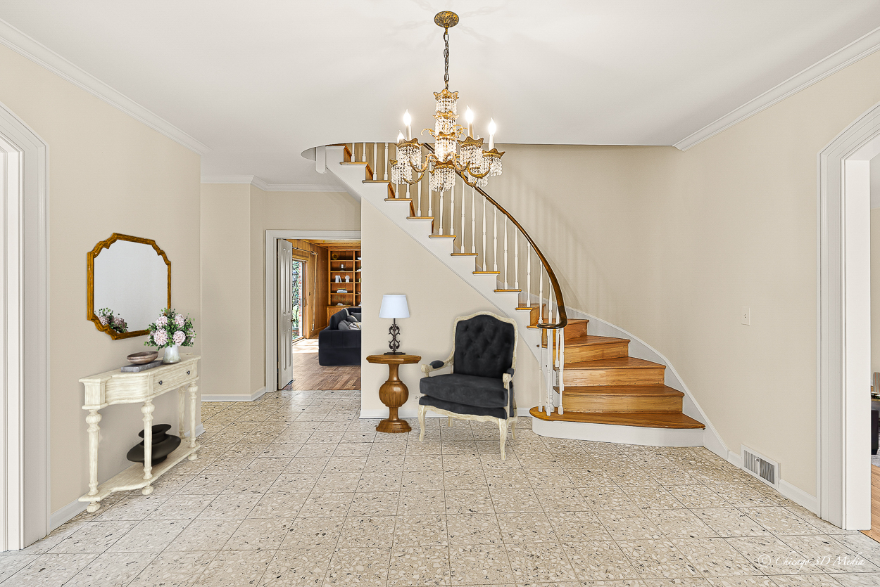 17 Longmeadow Road Winnetka, IL 60093 - Photo 15 of 46 a view of entryway and hall with dining room