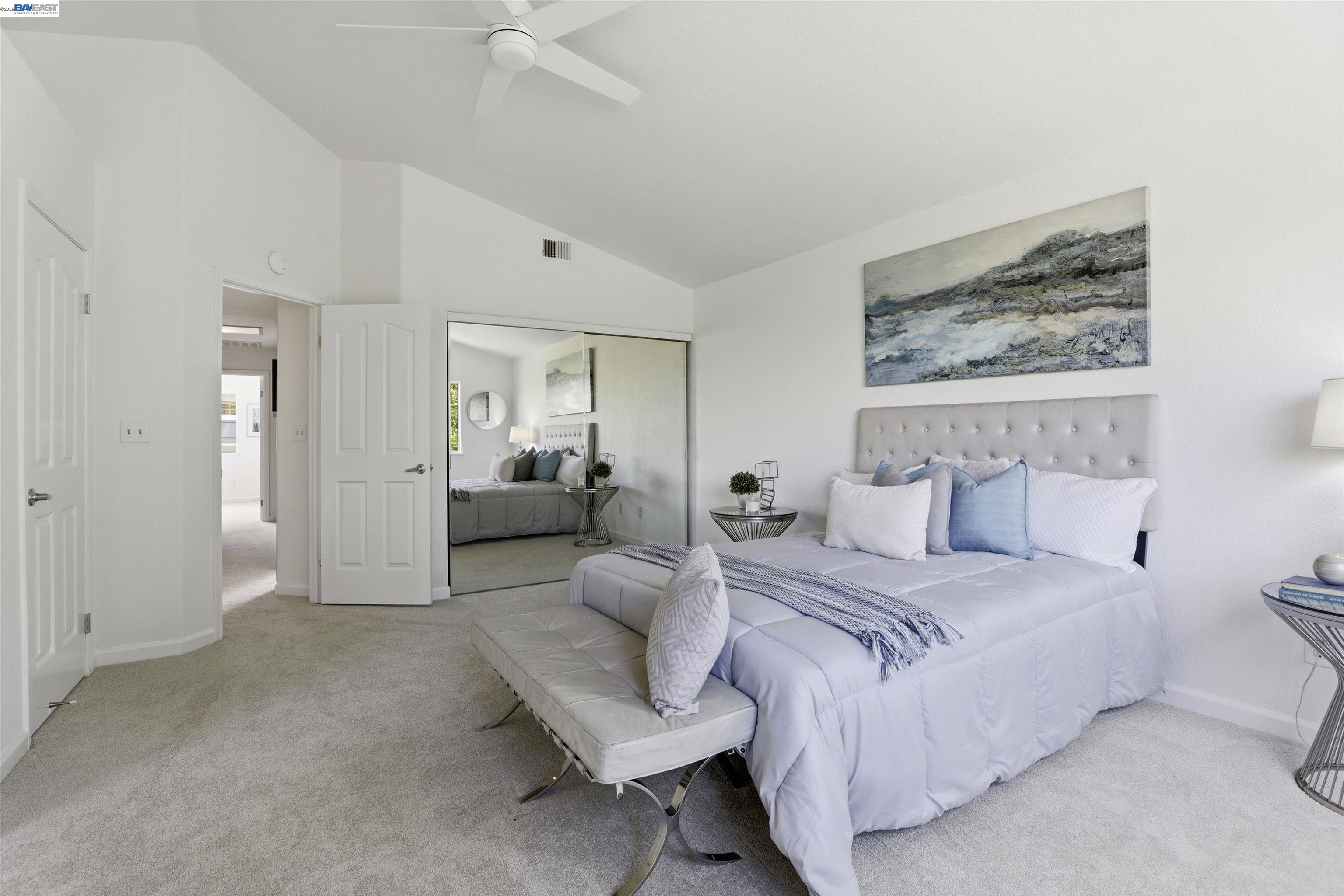 4161 Garibaldi Place Pleasanton, CA 94566 - Photo 23 of 47 a spacious bedroom with a bed and furniture