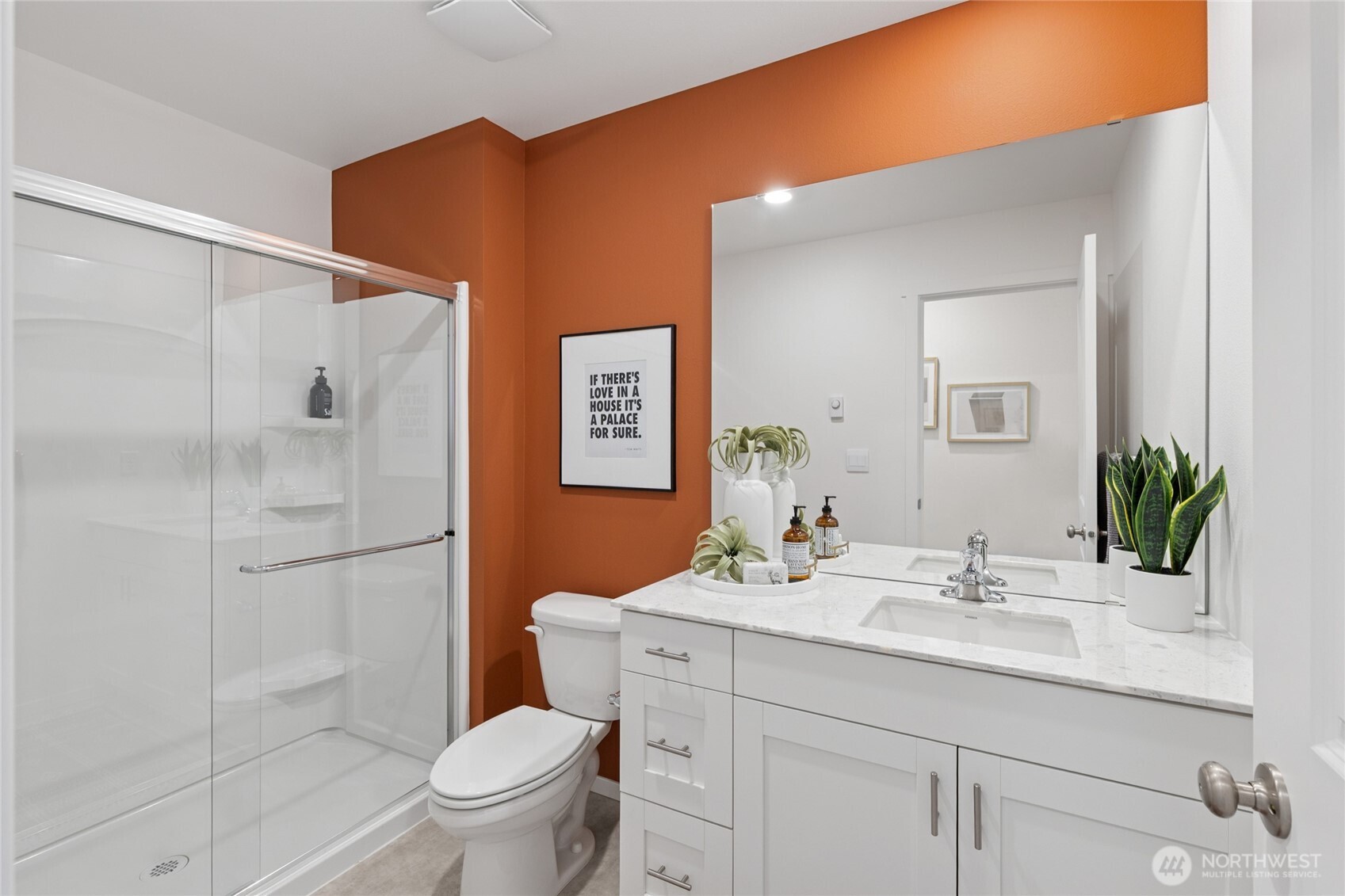 8337 Ostrom Avenue Southeast, Unit 101 Lacey, WA 98513 - Photo 18 of 28 a bathroom with a sink a toilet and shower