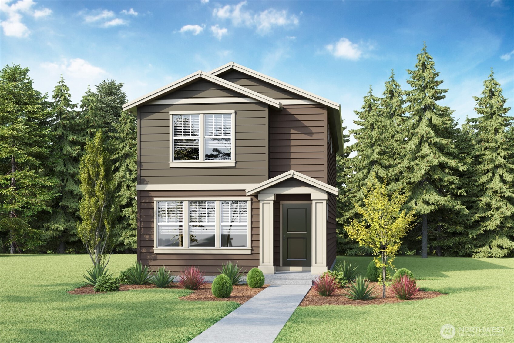 8337 Ostrom Avenue Southeast, Unit 101 Lacey, WA 98513 - Photo 28 of 28 a front view of a house with a yard