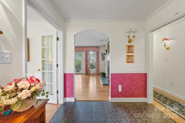 a view of lobby with furniture
