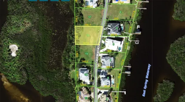 a view of a green field with clear sky