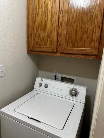 a close up view of washer and dryer