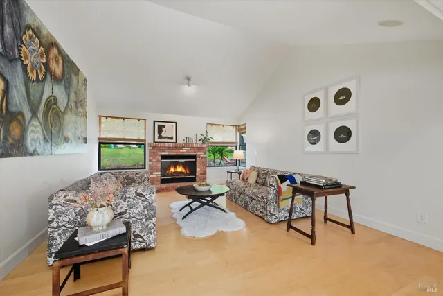 a view of a two chairs in the patio