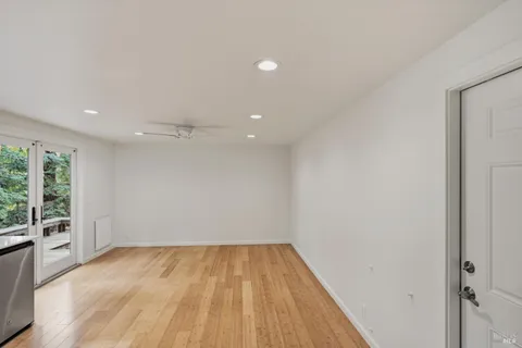 a view of outdoor space with garden