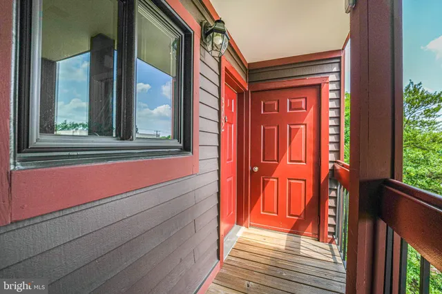 a view of front door of house