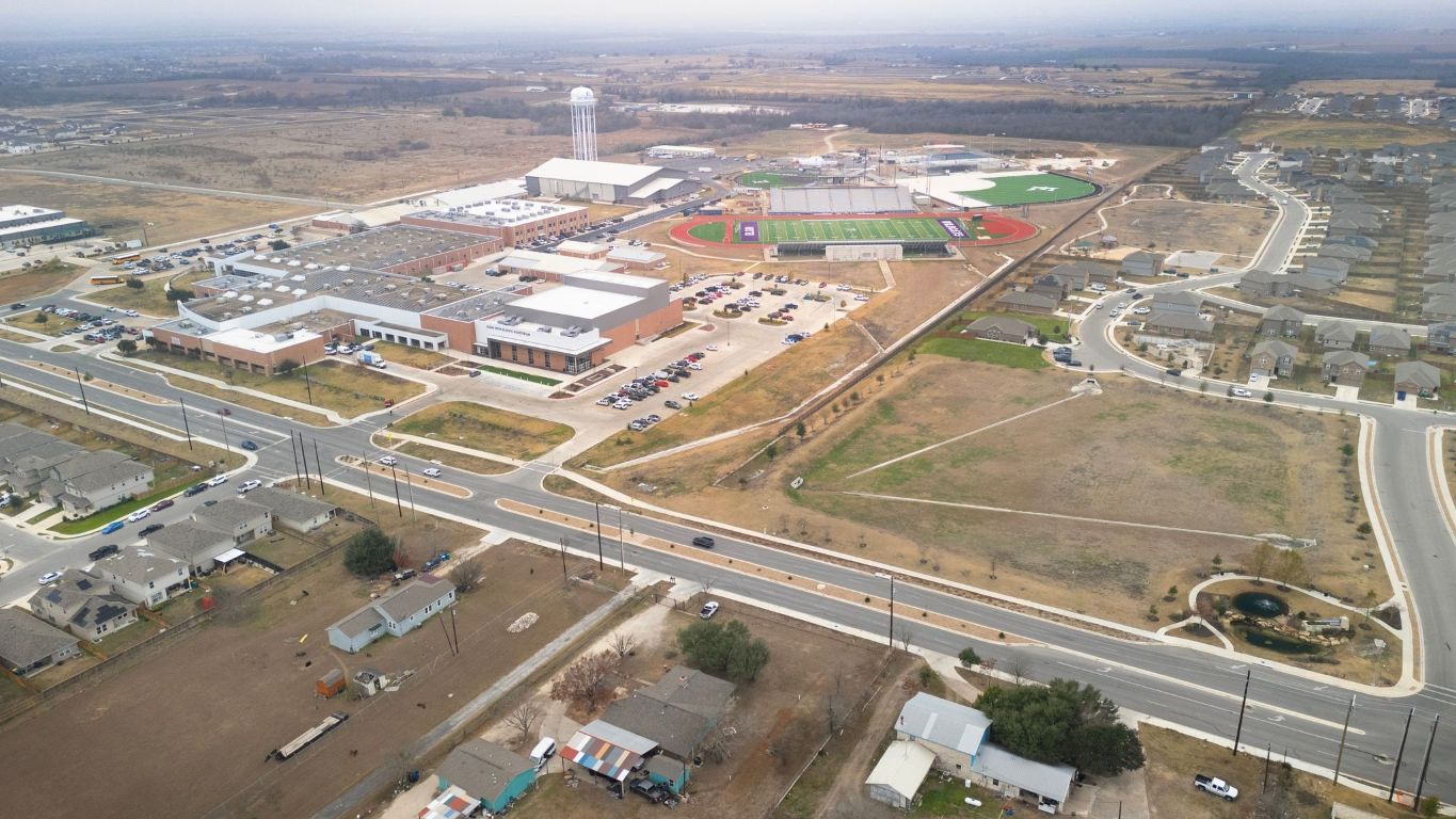 161 Appleberry Lane Elgin, TX 78621 - Photo 38 of 40 Aerial photo of Elgin High School, also walkable.
