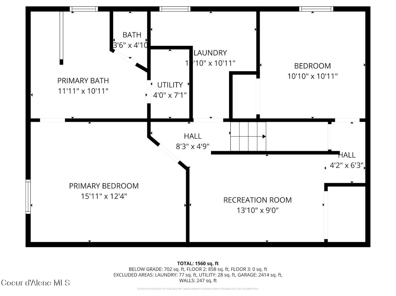 1504 East 3rd Avenue Post Falls, ID 83854 - Photo 47 of 47 Floor Plan Basement