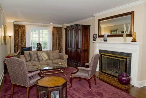3 Intervale Place Greenwich, CT 06830 - Photo 4 of 13 a living room with furniture and a fireplace
