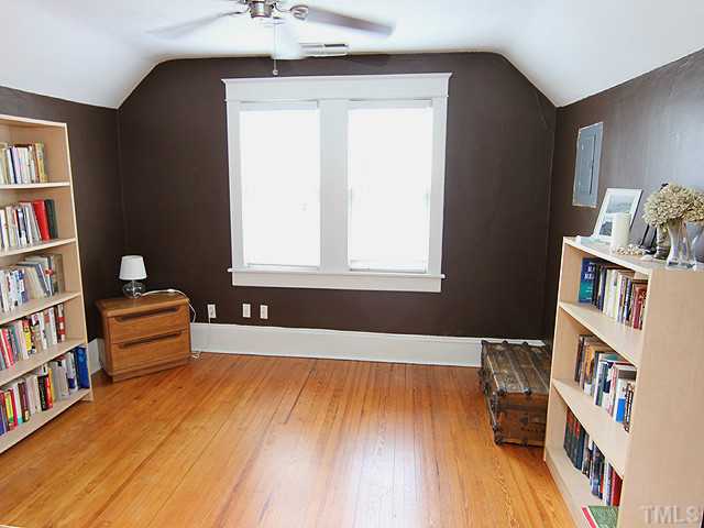 1406 Mordecai Drive Raleigh, NC 27604 - Photo 11 of 15 MORE Beautiful Hardwood Floors in Bedroom on Second Floor - Ceiling Fan - Wide Baseboards
