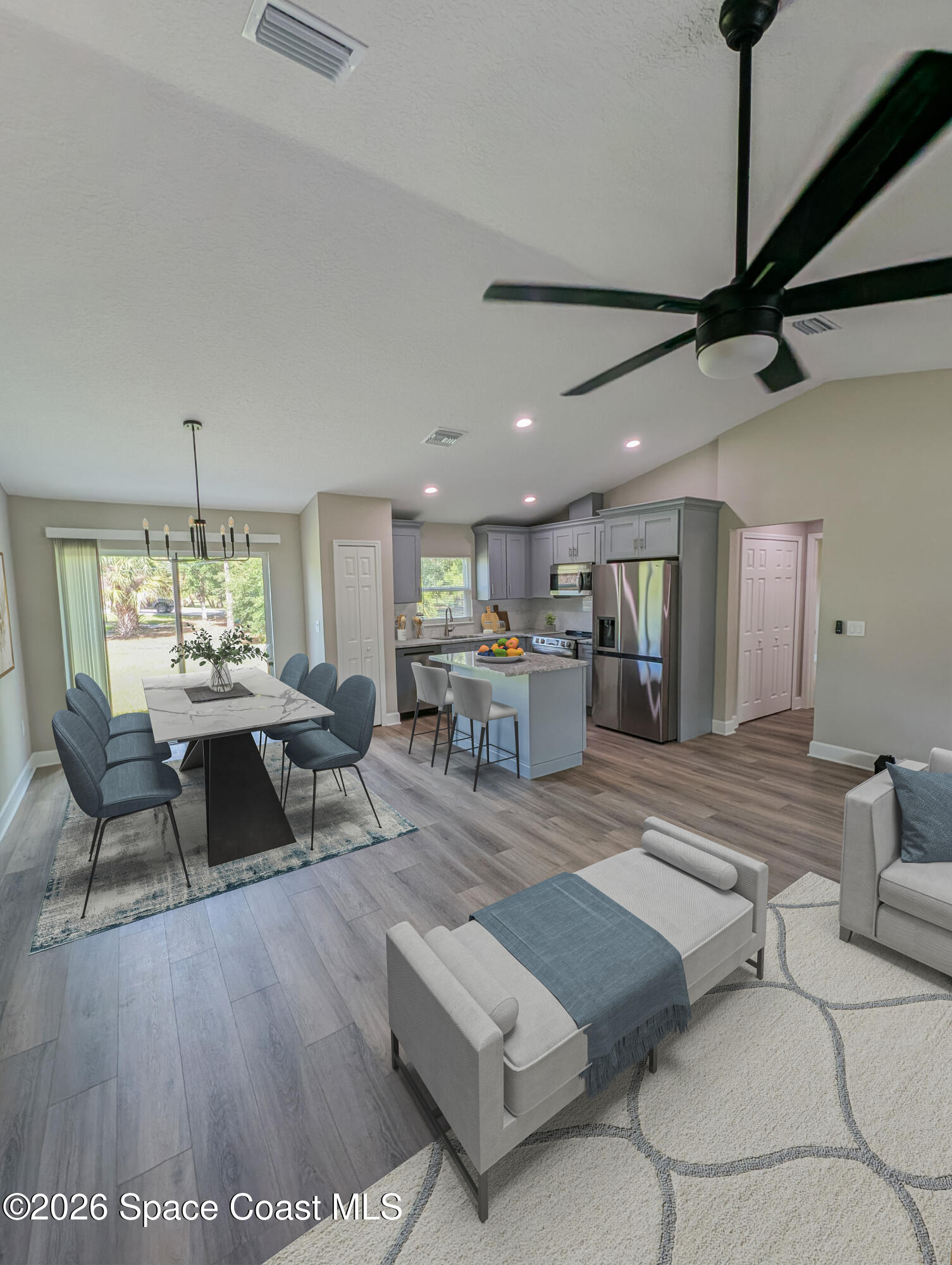 1356 Torgerson Road Southeast Palm Bay, FL 32909 - Photo 23 of 46 Dining room and Kitchen