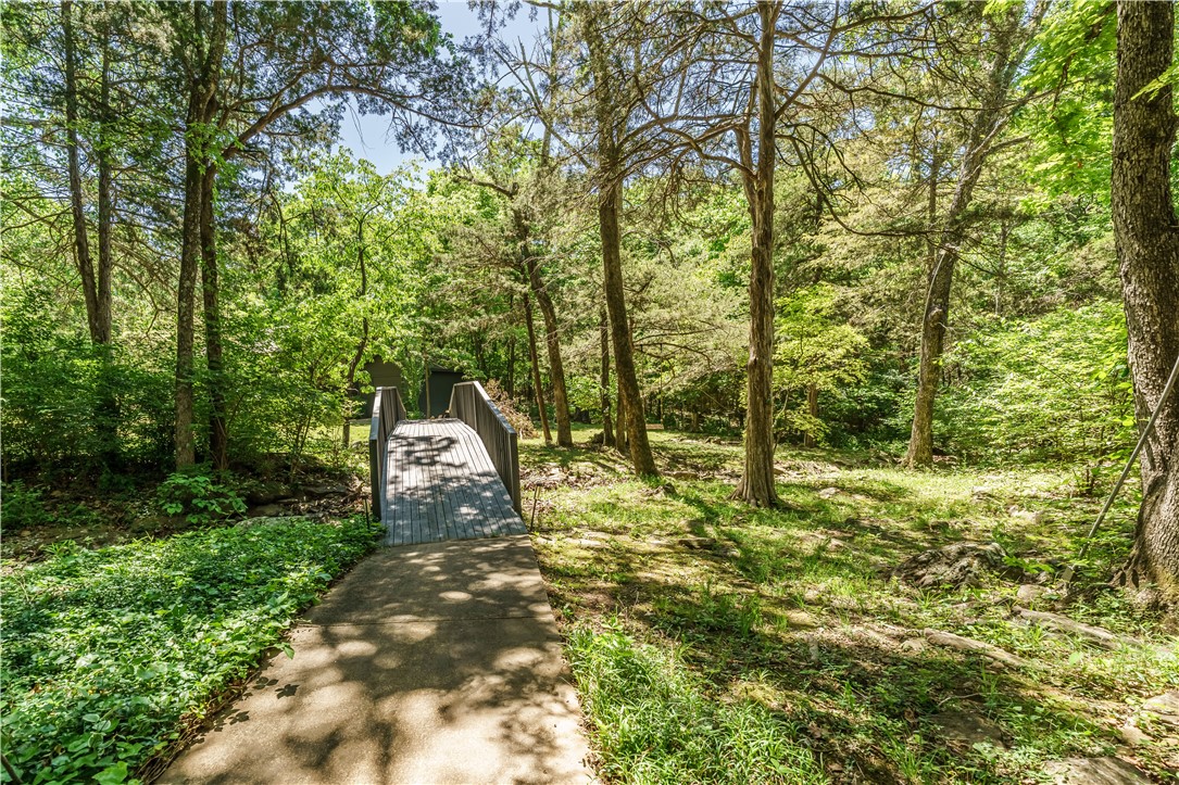 5723 Estate View Road Fayetteville, AR 72703 - Photo 28 of 39 Nostalgic bridge over the creek - leading to detached garage and studio.