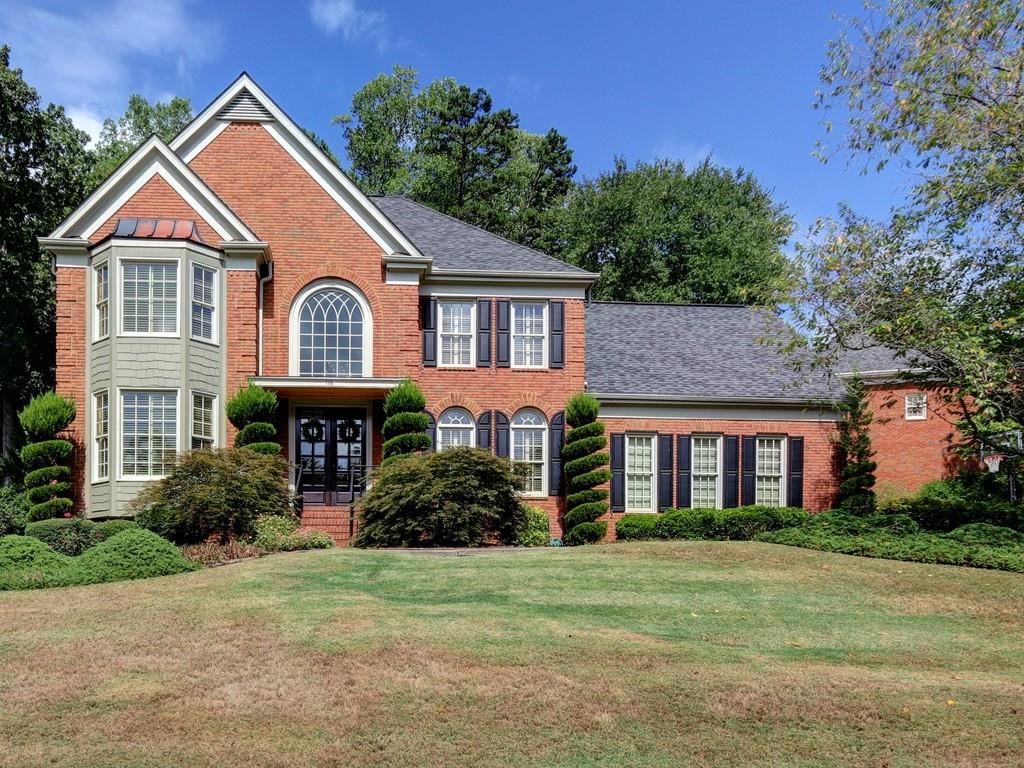 3 side brick home in East Cobb