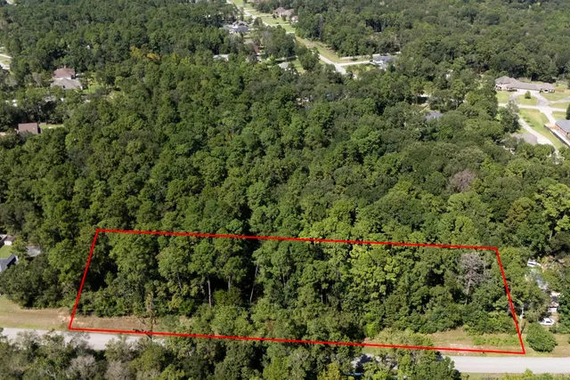 a view of a garden with flowers and white walls