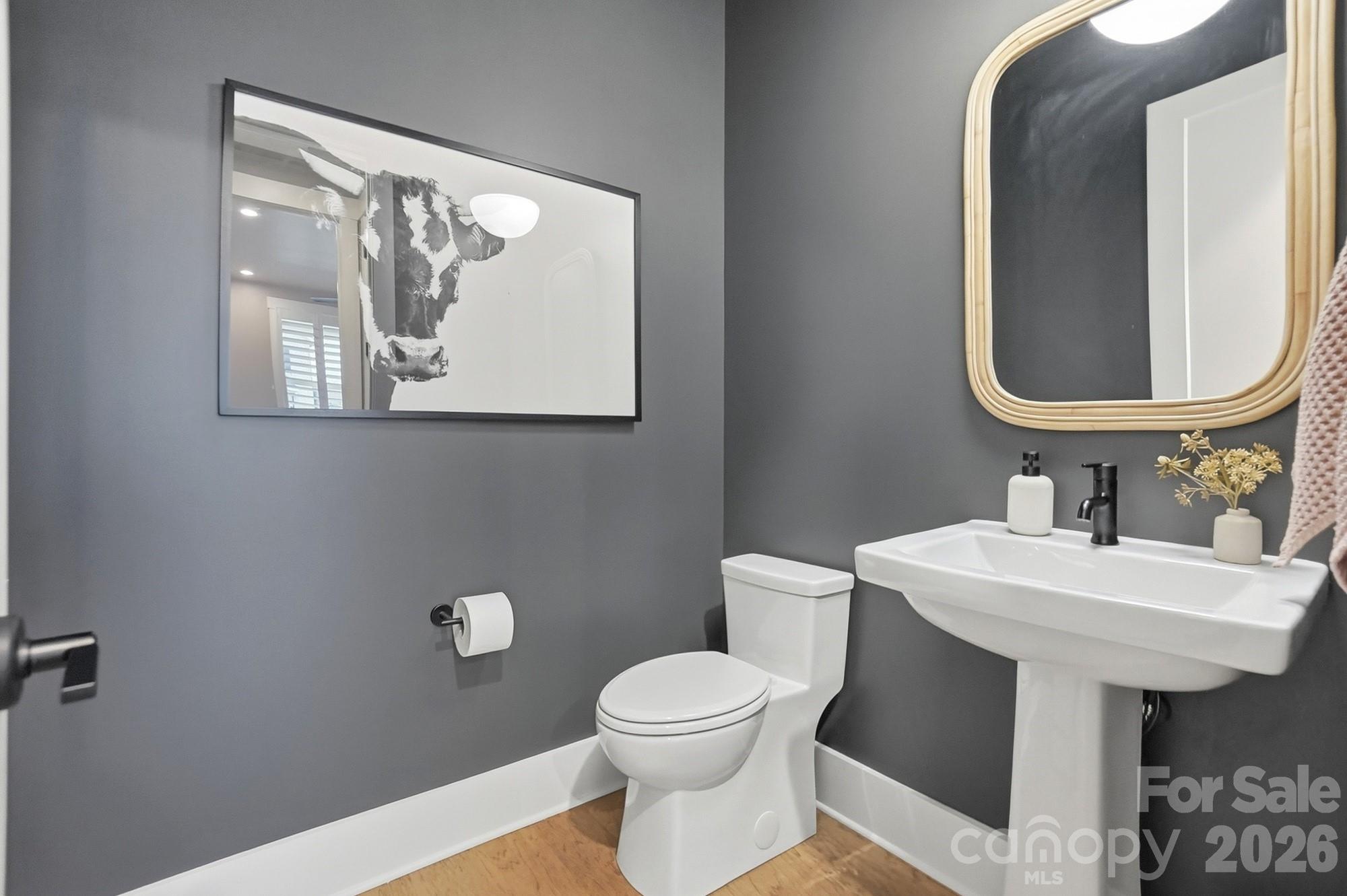 2052 Thatcher Way Fort Mill, SC 29715 - Photo 22 of 47 a bathroom with a toilet a sink and mirror