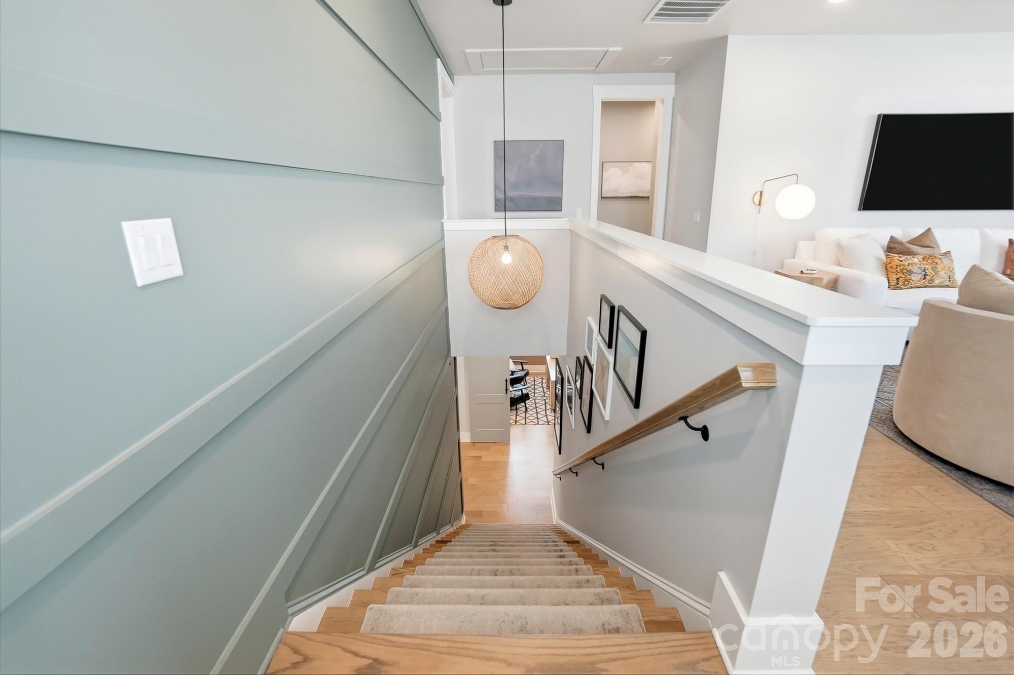 2052 Thatcher Way Fort Mill, SC 29715 - Photo 26 of 47 a view of entryway and hall with wooden floor