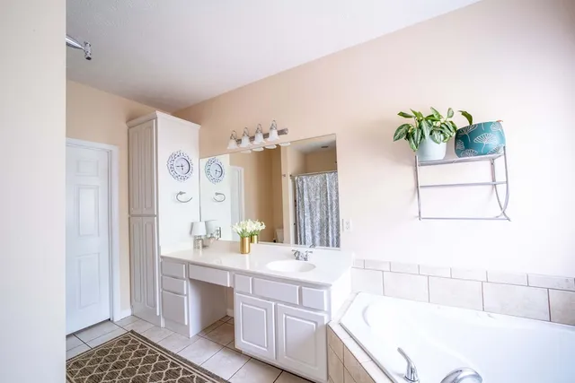 a bathroom with a sink and a bathtub