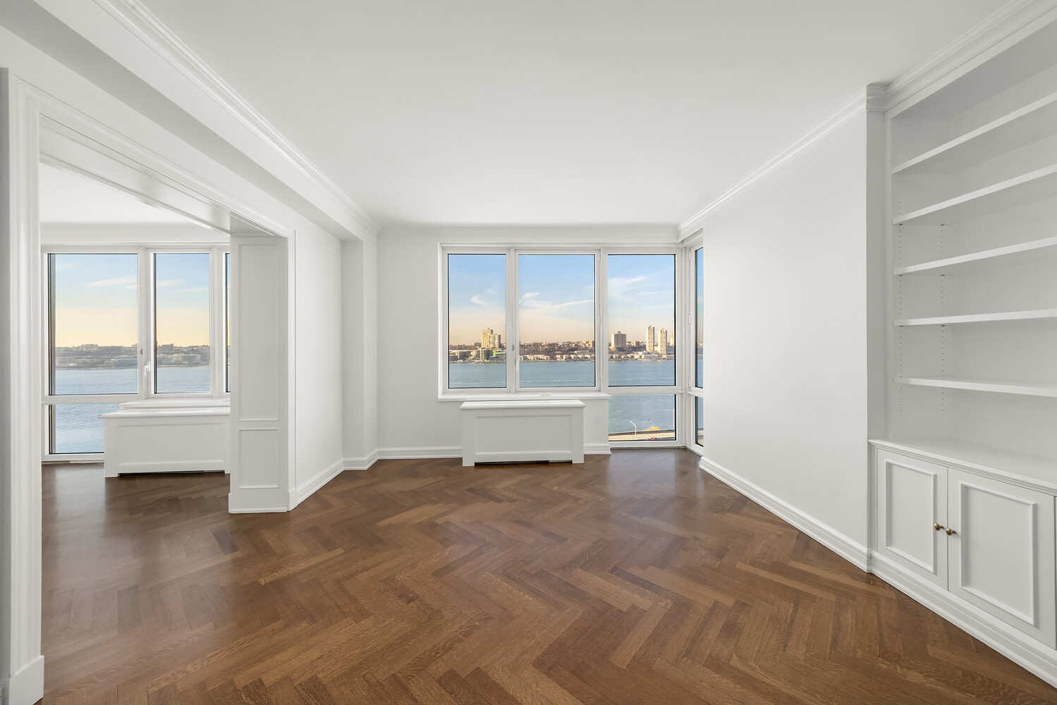 80 Riverside Boulevard, Unit 15B Manhattan, NY 10069 - Photo 7 of 26 a view of an empty room with a window