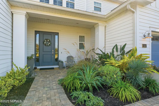 a front view of a house