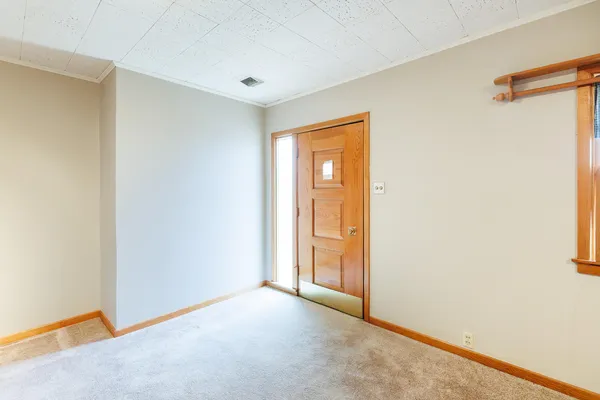 a view of an empty room