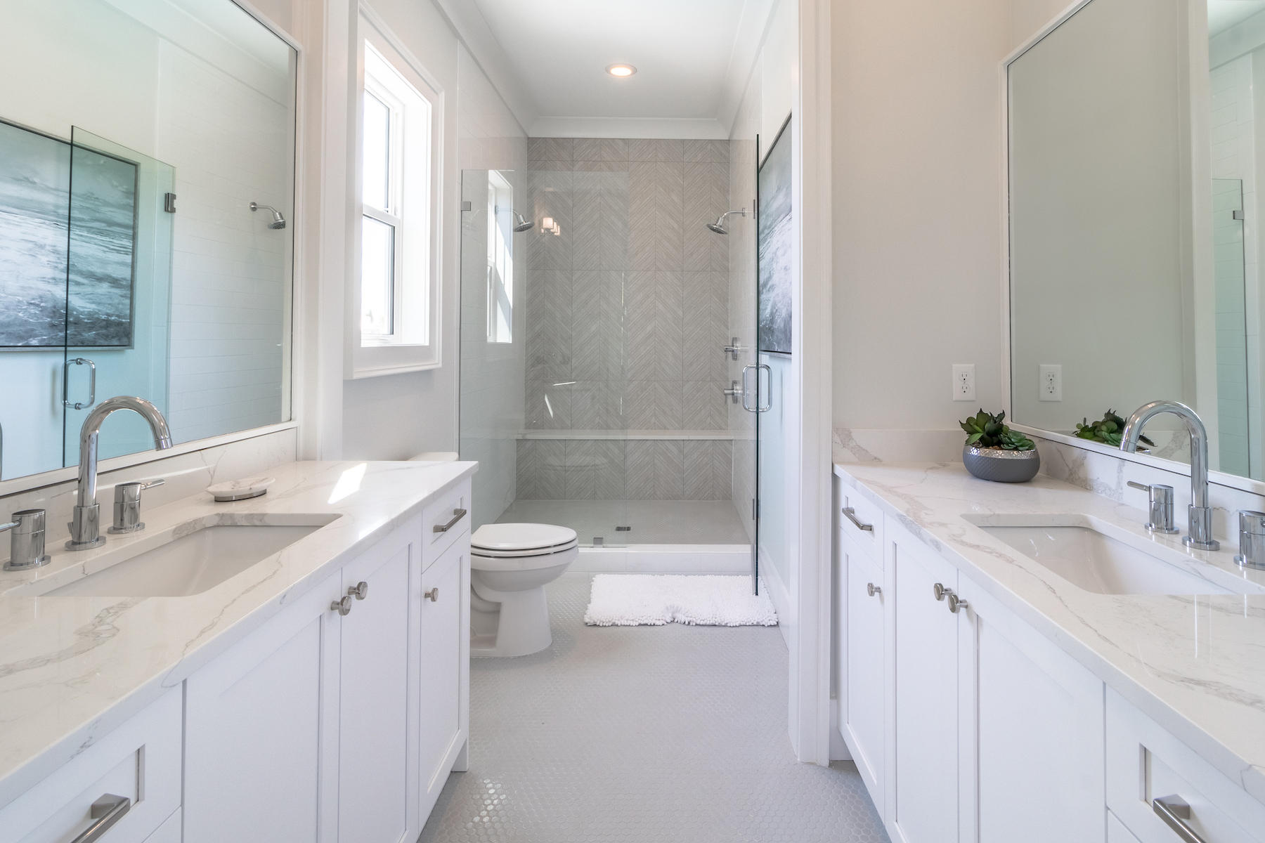 150 Walton Gulfview Dr Inlet Beach Inlet Beach, FL 32461 - Photo 39 of 61 a bathroom with a toilet a sink a mirror a shower a vanity and window