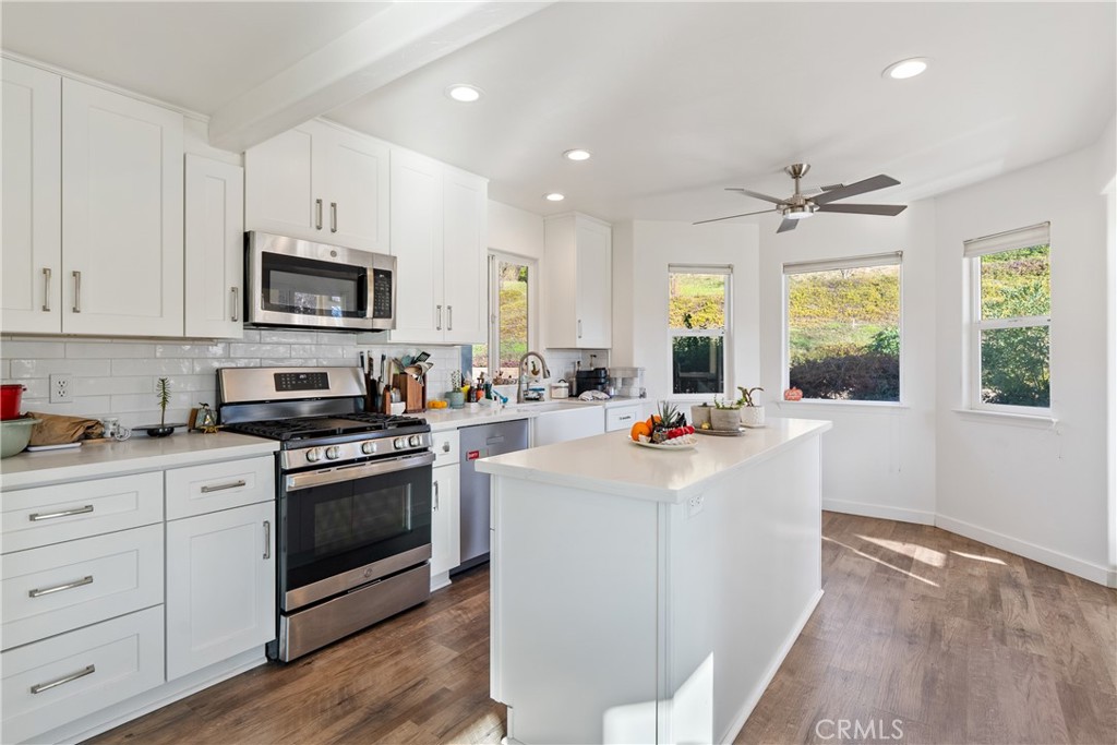 4342 Shadow Canyon Road Templeton, CA 93465 - Photo 59 of 72 The newly remodeled kitchen features stainless steel appliances, stone countertops, and soft-close cabinetry.