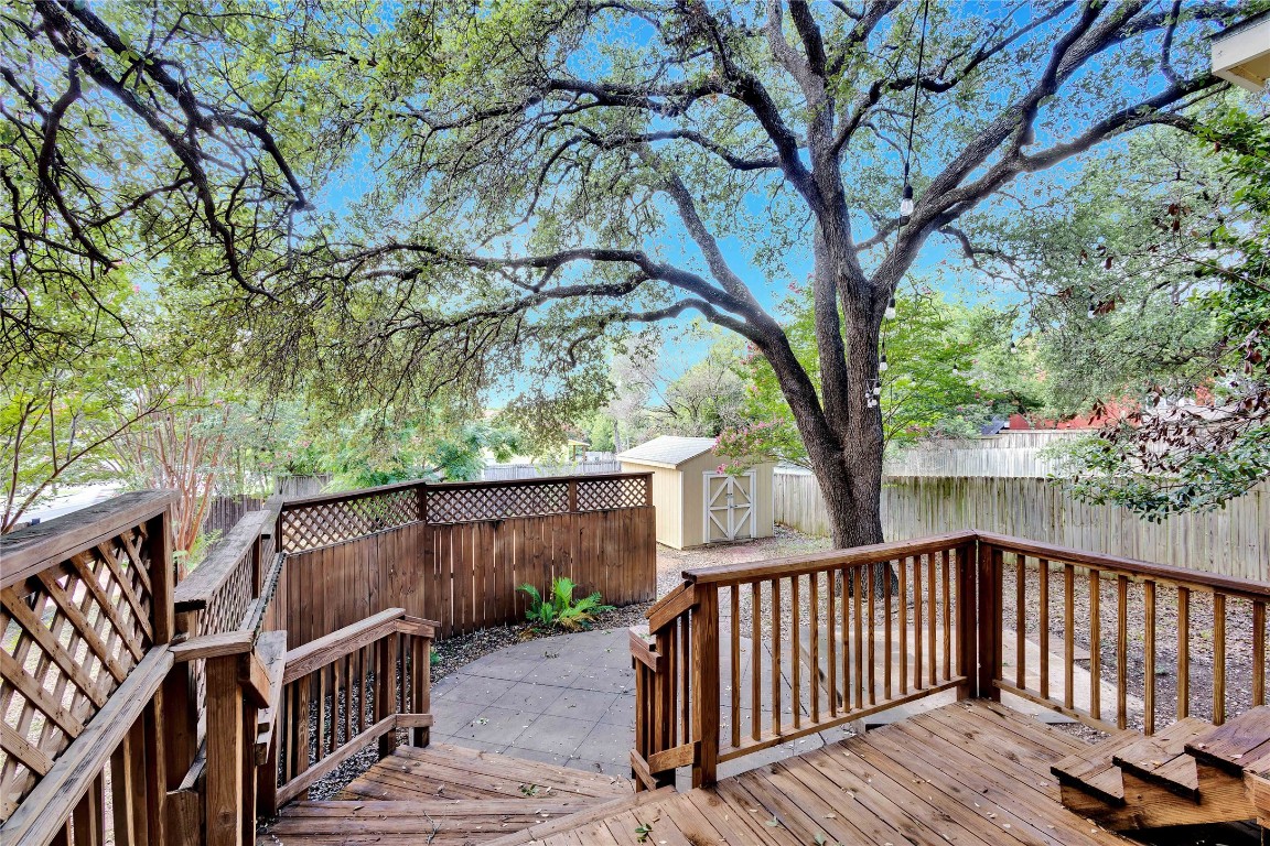 2358 Wilson Street Austin, TX 78704 - Photo 28 of 33 a view of deck and wooden fence