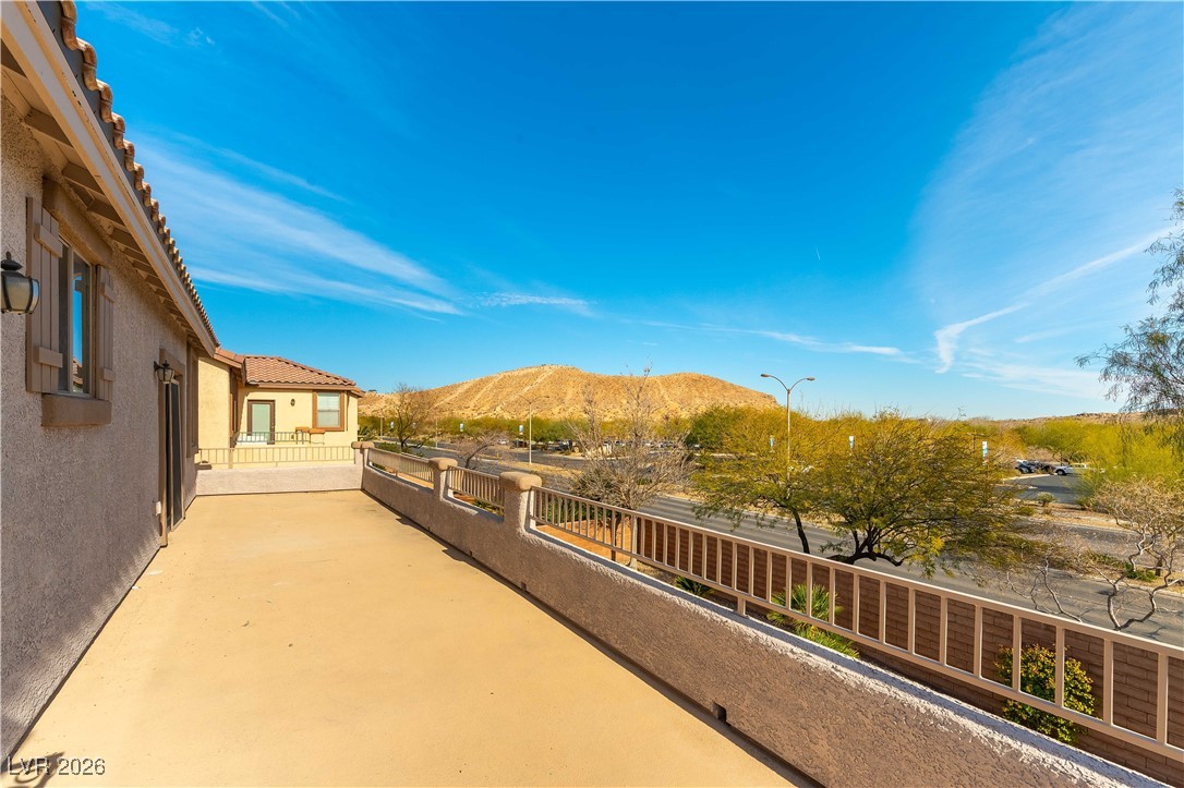 9632 Staff Lane Las Vegas, NV 89178 - Photo 33 of 53 View of patio with a mountain view