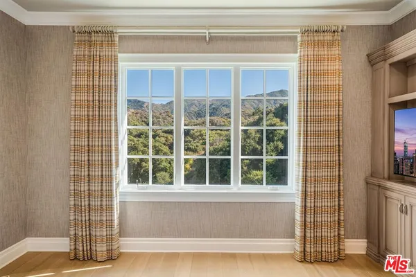 a view of a door with a glass door