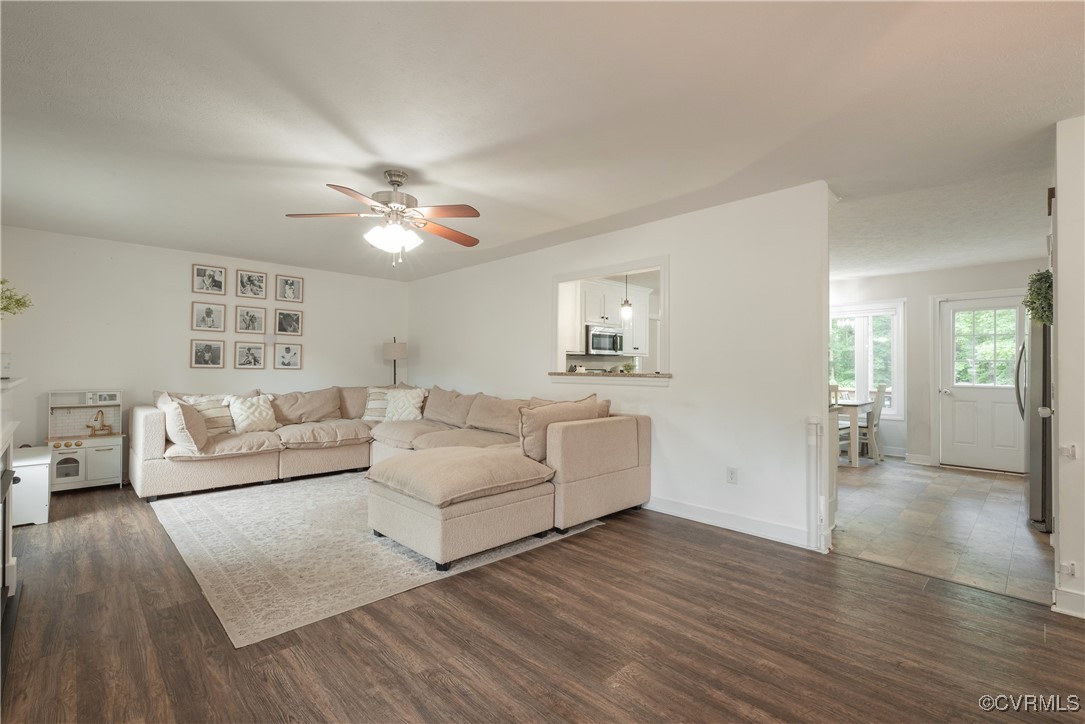 1315 Mill Road Aylett, VA 23086 - Photo 15 of 33 a living room with furniture and a large window