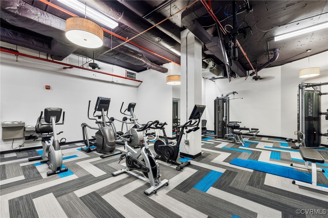 413 Stuart Circle, Unit PLG Richmond, VA 23220 - Photo 27 of 30 Fitness Room. Equipment and workout area in OMA lo