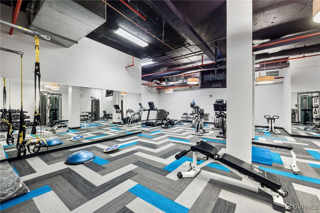 413 Stuart Circle, Unit PLG Richmond, VA 23220 - Photo 28 of 30 Fitness Room. Equipment and workout area in OMA lo