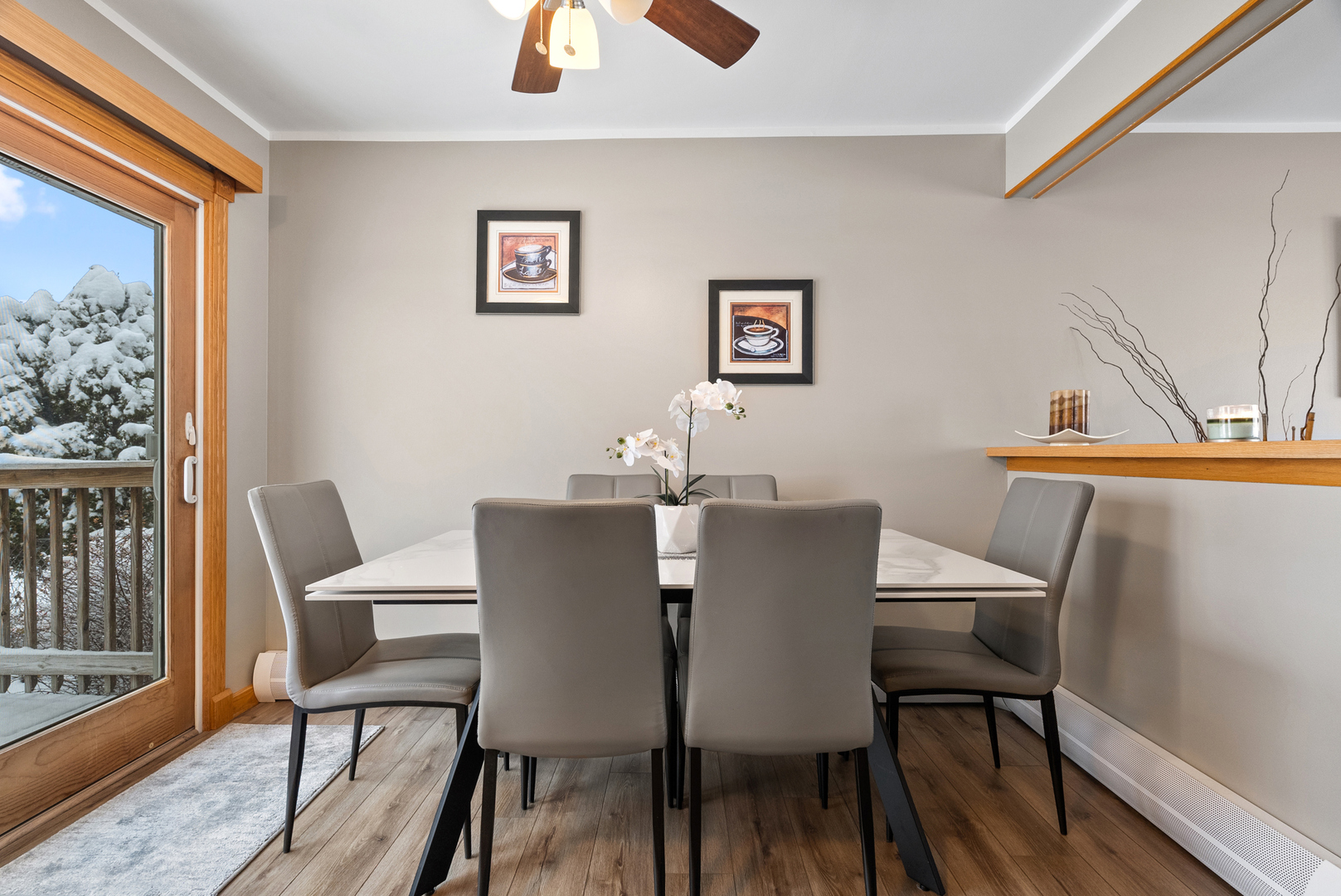 8232 Ferdinand Avenue Bridgeview, IL 60455 - Photo 12 of 35 a view of a dining room with furniture window and wooden floor