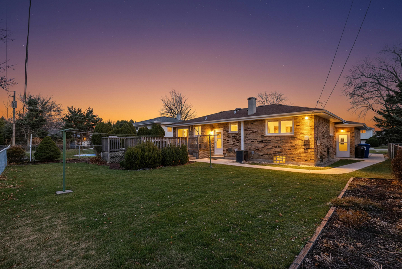 8232 Ferdinand Avenue Bridgeview, IL 60455 - Photo 24 of 35 a view of back yard of the house