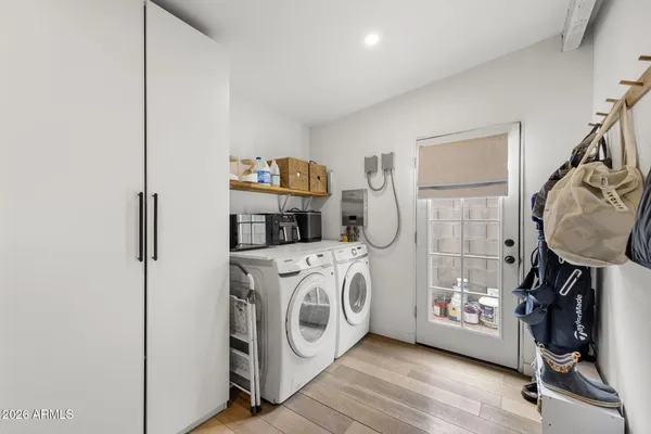a view of utility room with washer and dryer