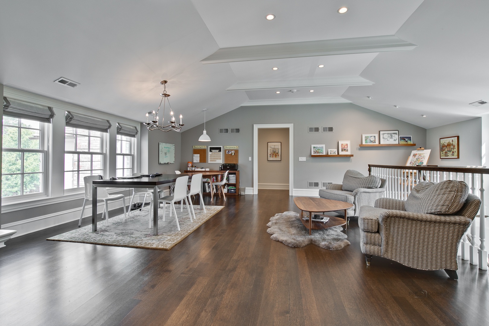 500 South Ridge Road Lake Forest, IL 60045 - Photo 27 of 54 a living room with furniture and wooden floor
